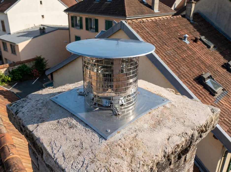 Panneaux solaires sur le toit d'une maison aux tuiles rouges